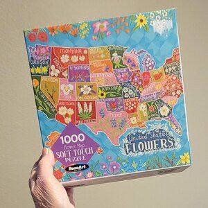 FLOWER MAP by RoseArt Jigsaw Puzzle 1000 pieces